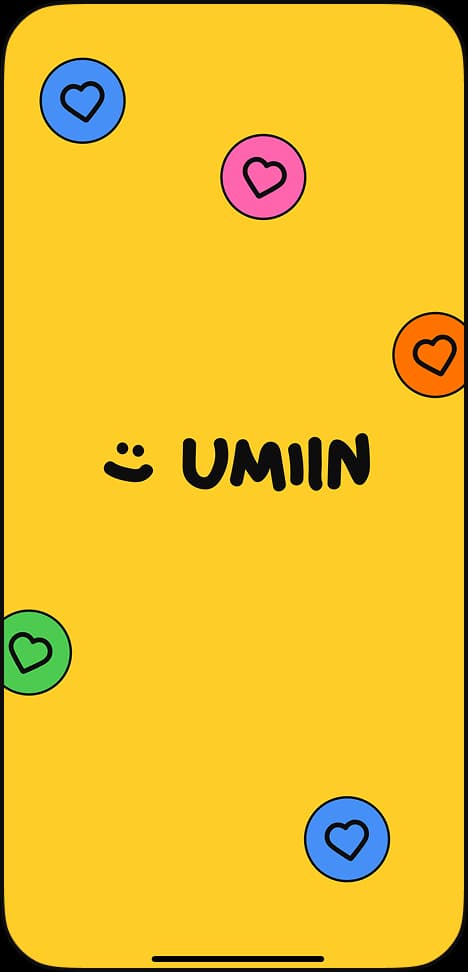 Écran de l'application Umiin installée